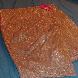 Rose gold skirt
